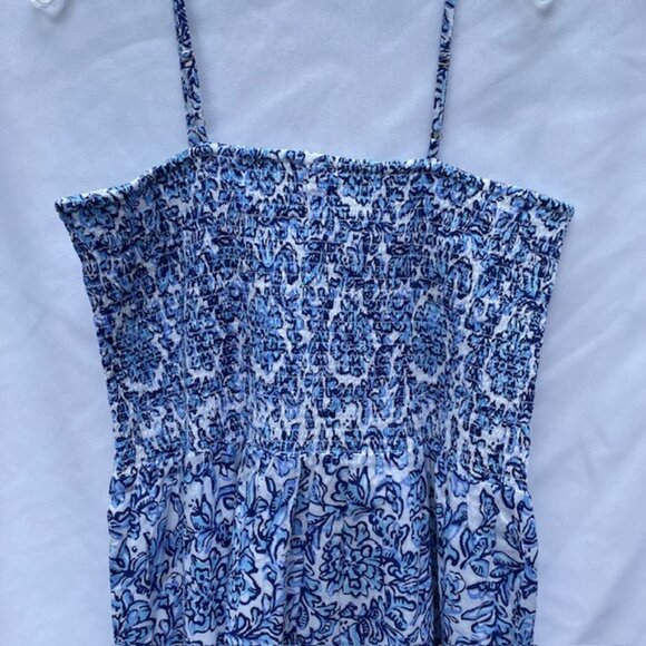Sail to Sable Size XL NWT Medallion print Blue and White dress - Picture 2 of 5